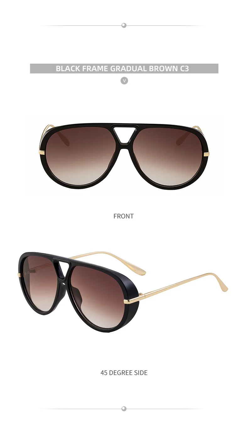 Black Zinc Alloy New Women's Aviator Sunglasses with Double Bridge – Retro Teal Style UV400 Polarized Outdoor Sun Glasses for Driving & Travel - Details 20