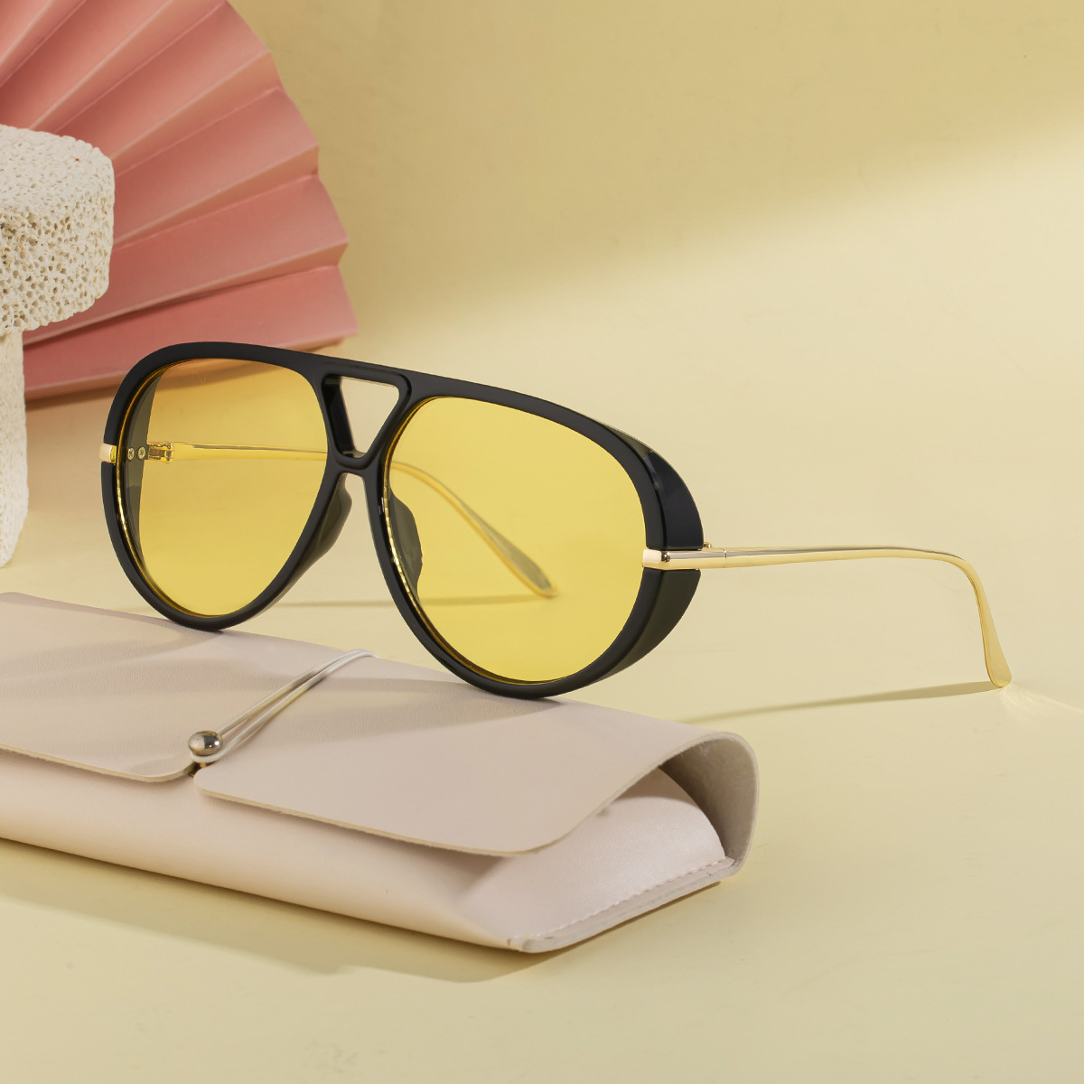 New Women's Aviator Sunglasses with Double Bridge – Retro Teal Style UV400 Polarized Outdoor Sun Glasses for Driving & Travel Custom Eyewear