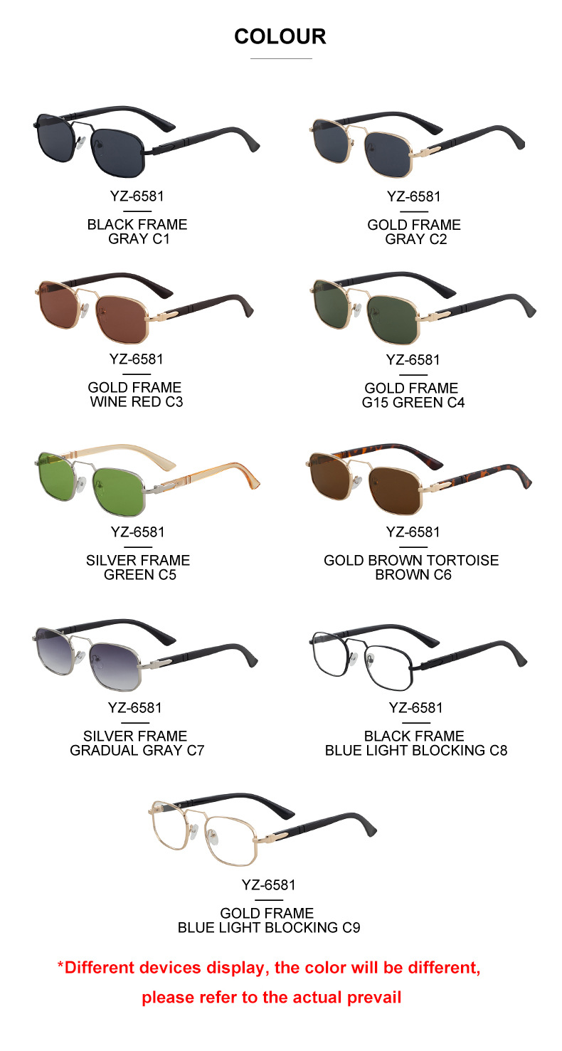 Black Metal New Unisex Retro Square Sunglasses with Metal Frame – Trendy Fashion UV400 Sun Glasses for Men & Women - Details 13