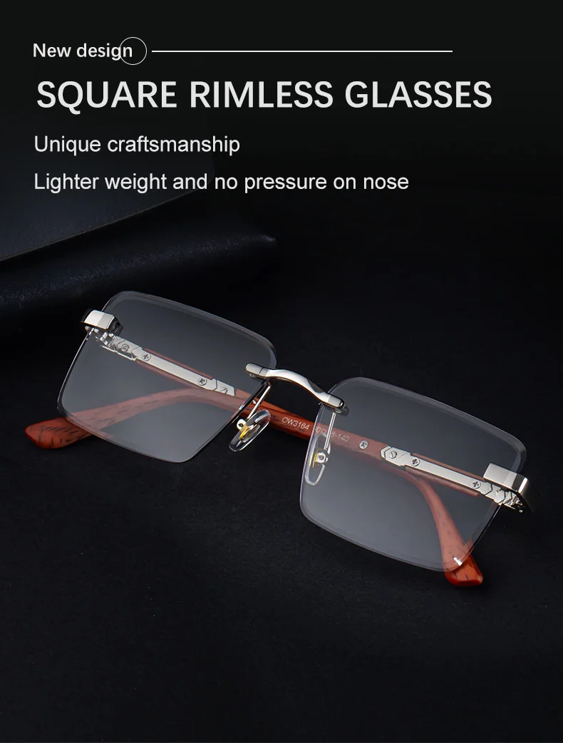 Black PC New Fashion Square Photochromic Sunglasses – Unique Trendy UV400 Outdoor Sun Glasses with Variable Tint - Details 6
