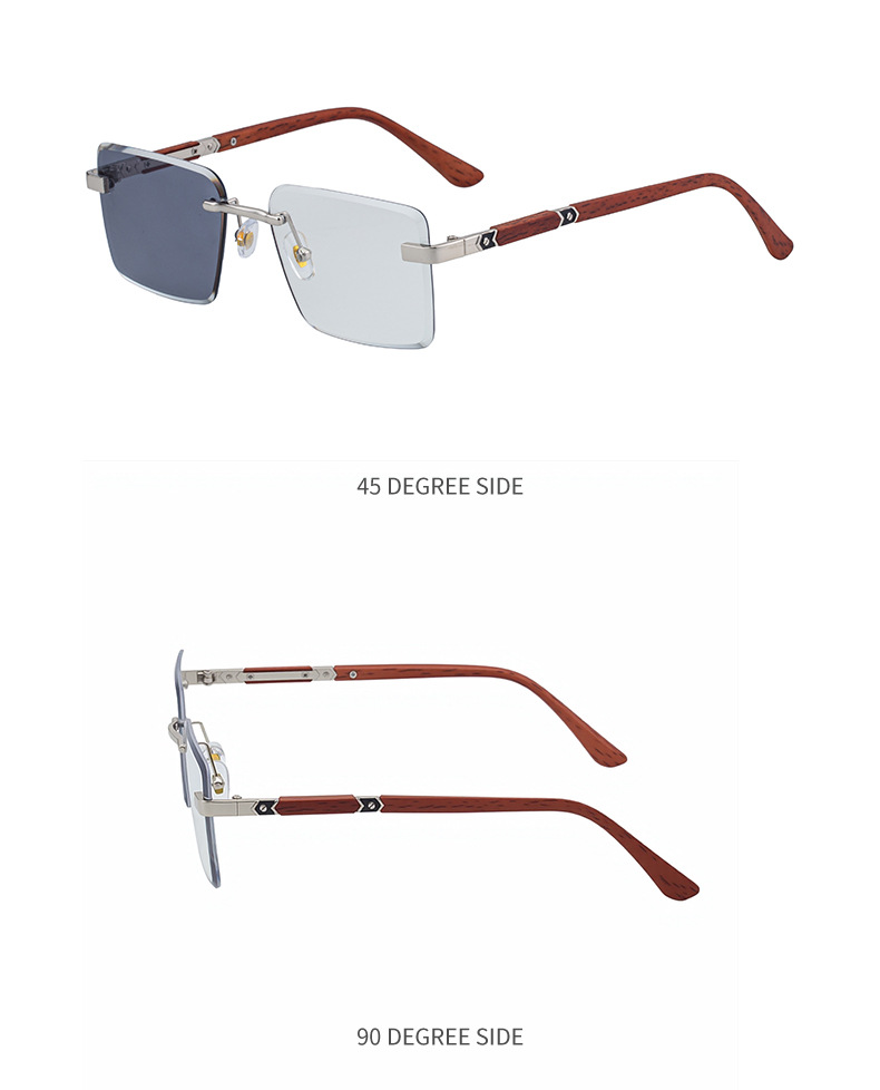 Black PC New Fashion Square Photochromic Sunglasses – Unique Trendy UV400 Outdoor Sun Glasses with Variable Tint - Details 22