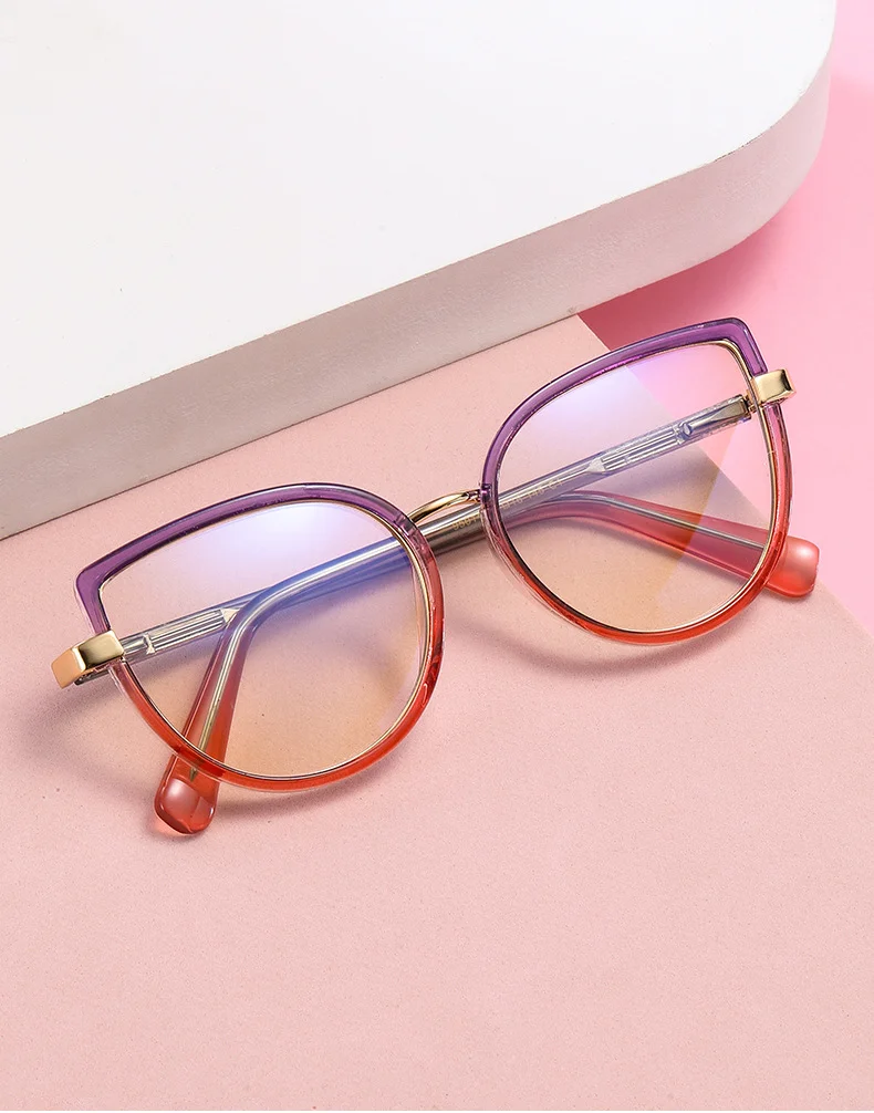 Black TR90 2026 New Cat-Eye Photochromic Optical Frames for Women – Personalized Versatile High-End Fashion Sun Glasses with UV Protection - Details 5