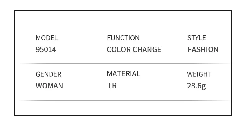 Black TR90 2026 New Cat-Eye Photochromic Optical Frames for Women – Personalized Versatile High-End Fashion Sun Glasses with UV Protection - Details 9