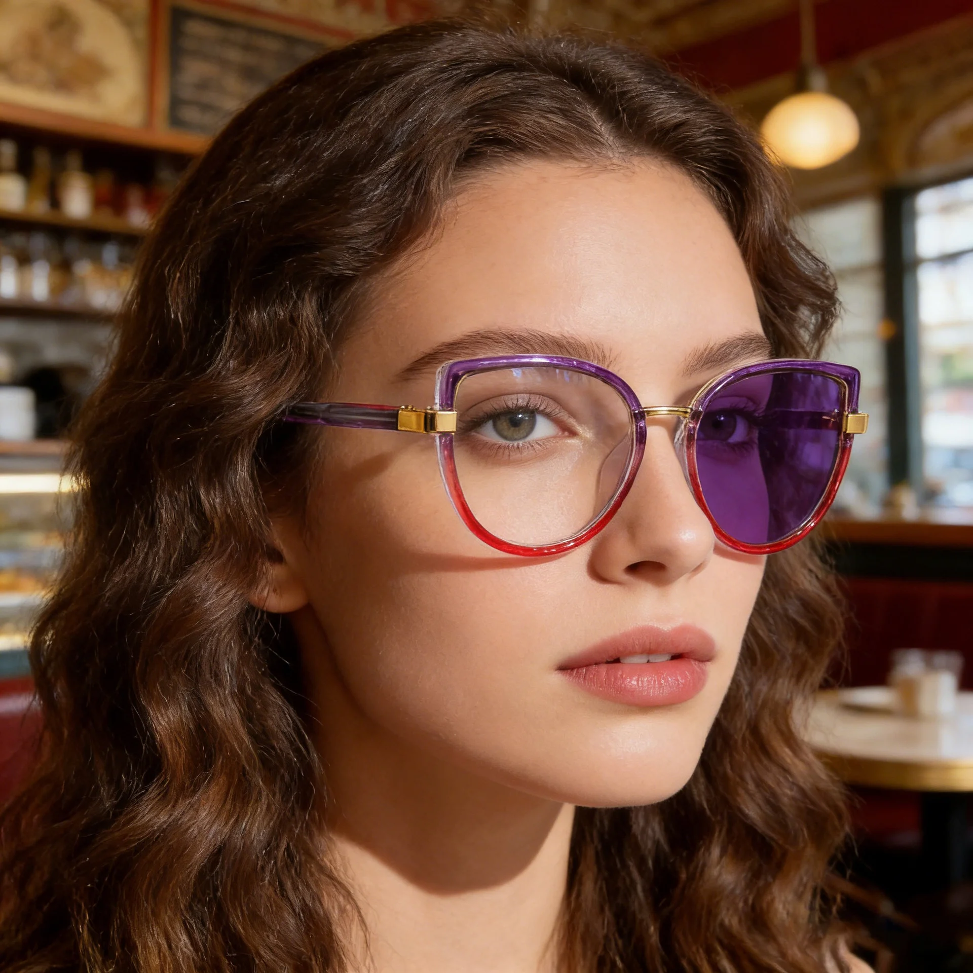 2026 New Cat-Eye Photochromic Optical Frames for Women – Personalized Versatile High-End Fashion Sun Glasses with UV Protection