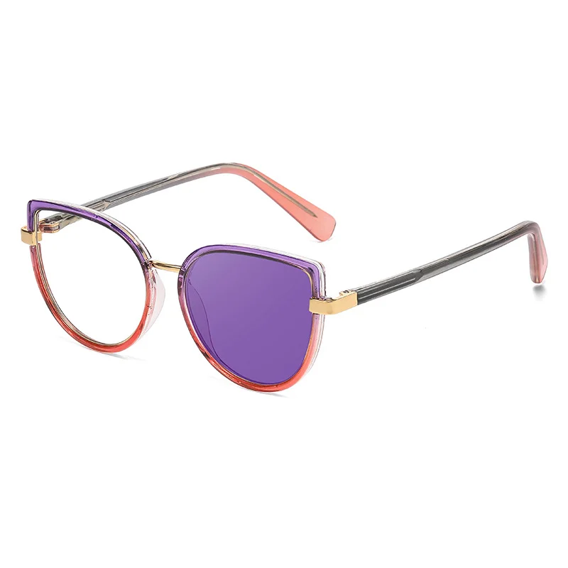 Black TR90 2026 New Cat-Eye Photochromic Optical Frames for Women – Personalized Versatile High-End Fashion Sun Glasses with UV Protection - View 5