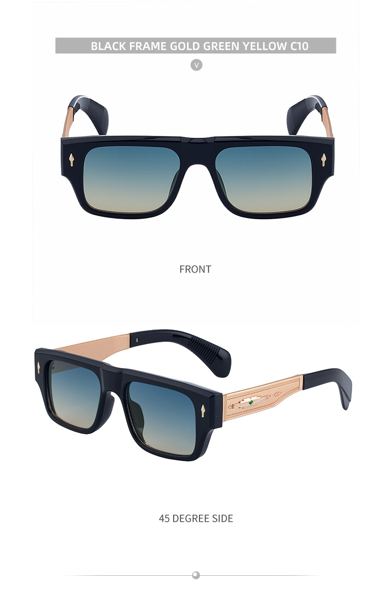 Men's Retro Square Sunglasses - Trendy Fashion Oversized Sunnies with UV400 Protection Details and Specifications