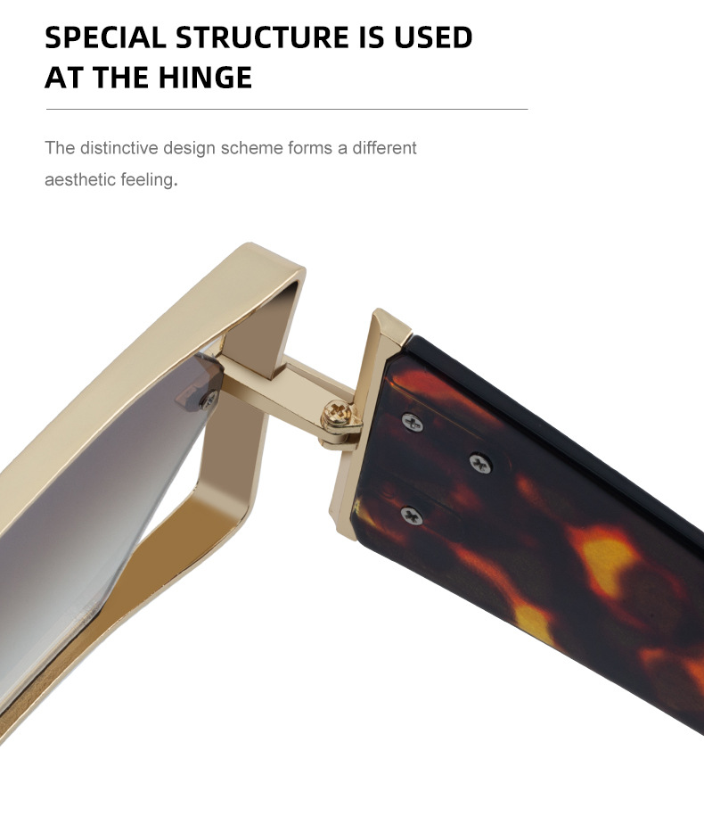 Men's Fashion Square Hollow Sunglasses - Trendy Metal Frame UV400 Protection Details and Specifications