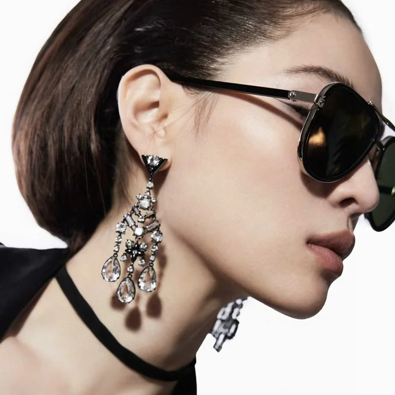 Black PC Unisex Retro Aviator Sunglasses - New Fashion Trendy Pilot Sun Glasses UV400 - Details 1