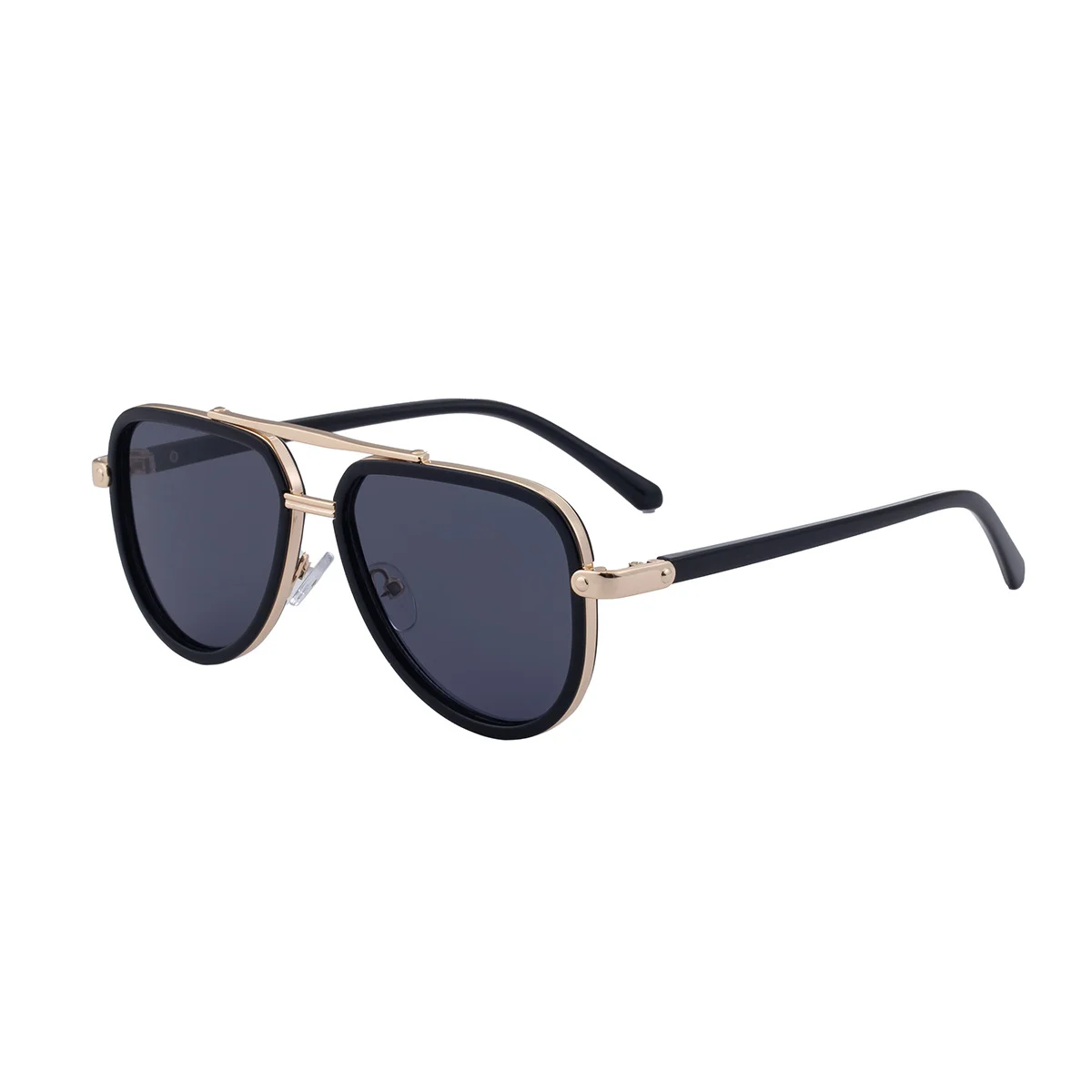 Black PC Unisex Retro Aviator Sunglasses - New Fashion Trendy Pilot Sun Glasses UV400 - View 4