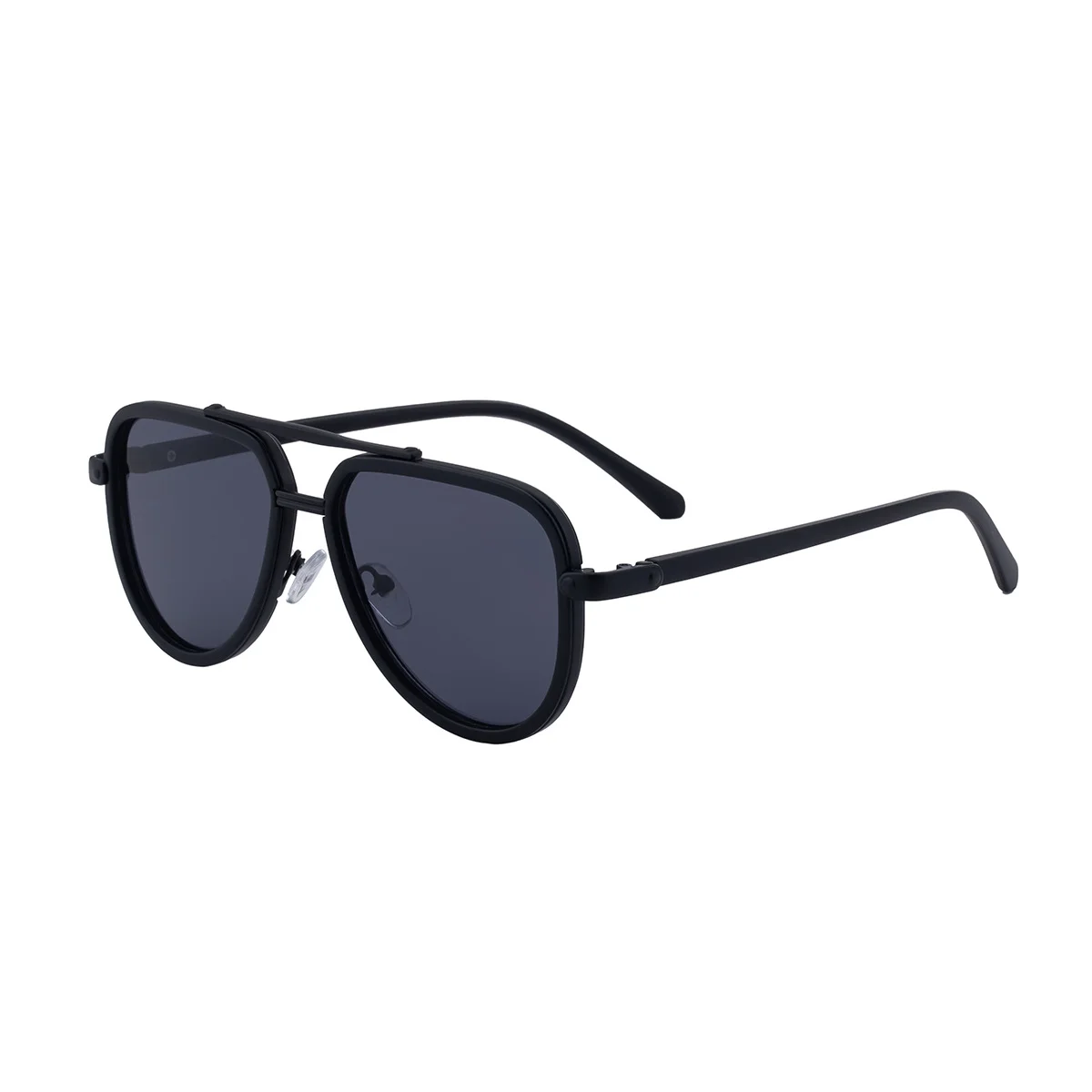 Black PC Unisex Retro Aviator Sunglasses - New Fashion Trendy Pilot Sun Glasses UV400 - View 5