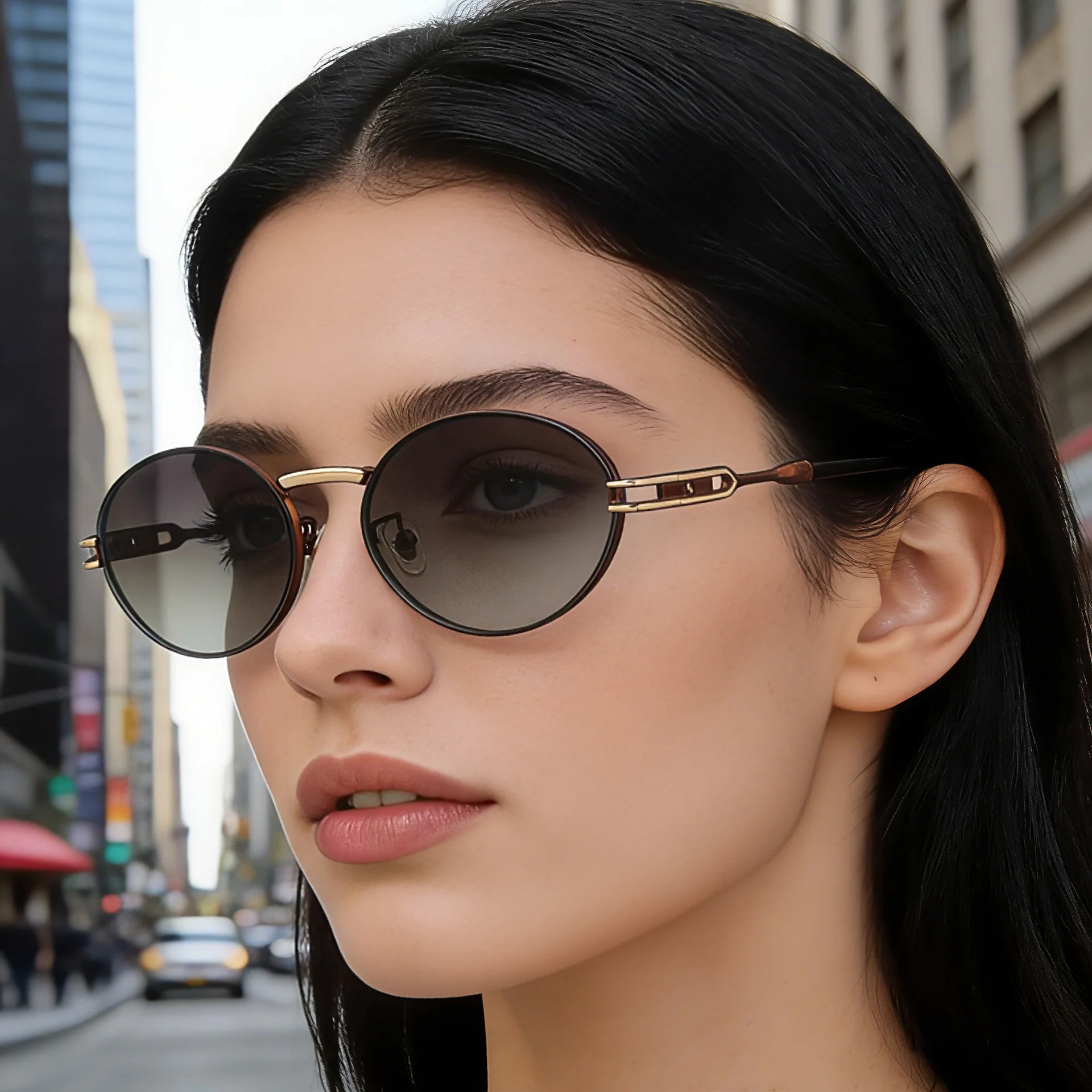 Women's Fashion Oval Sunglasses - Trendy Personalized Outdoor UV400 Eyewear