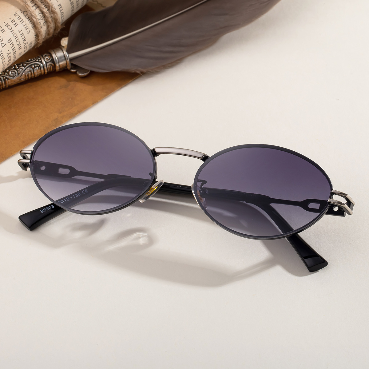 Women's Fashion Oval Sunglasses - Trendy Personalized Outdoor UV400 Eyewear Custom Eyewear