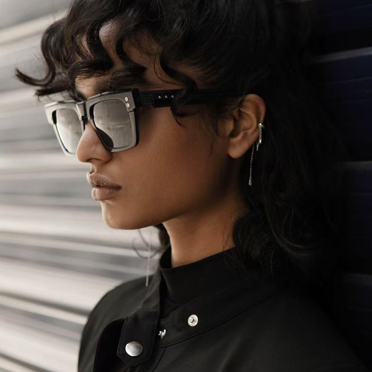 Men's Vintage Square Polarized Sunglasses - Premium Rivet Detail Driving Eyewear Custom Eyewear