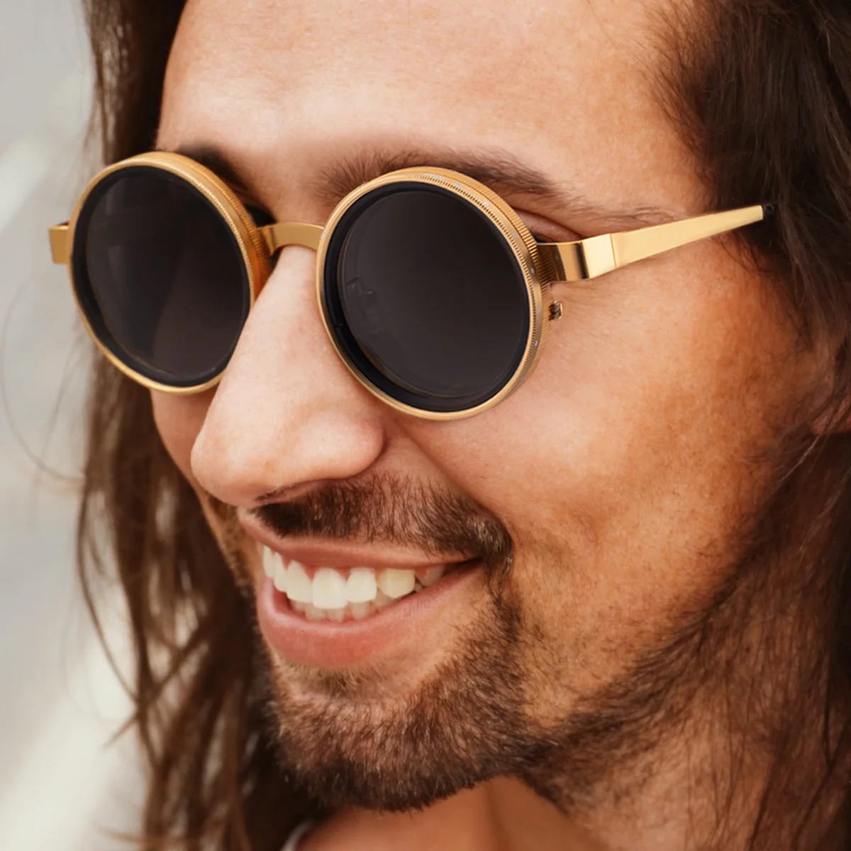 Men's ND9 Adjustable Zoom Sunglasses - Premium Round Polarized UV400 Eyewear