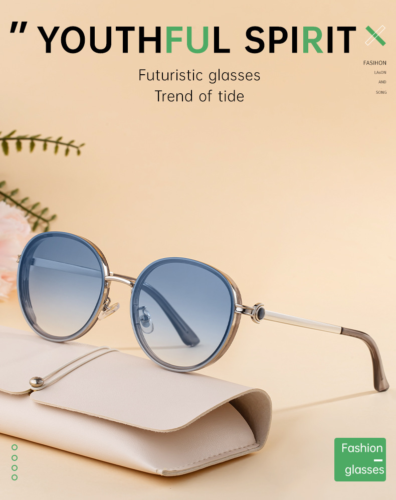 Women's Fashion Round Sunglasses - Punk Style Outdoor Premium Sun Glasses Details and Specifications