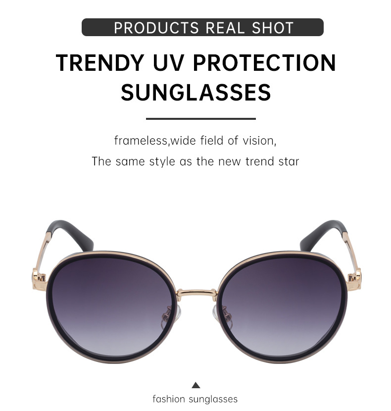 Women's Fashion Round Sunglasses - Punk Style Outdoor Premium Sun Glasses Details and Specifications