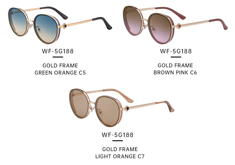 Women's Fashion Round Sunglasses - Punk Style Outdoor Premium Sun Glasses Details and Specifications