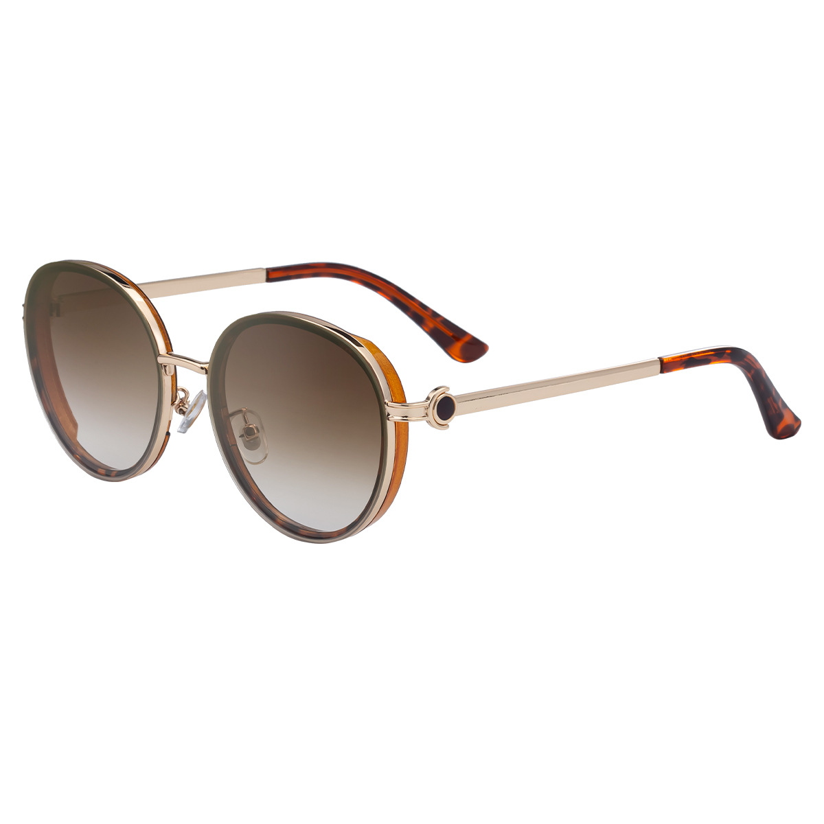 Women's Fashion Round Sunglasses - Punk Style Outdoor Premium Sun Glasses Custom Eyewear