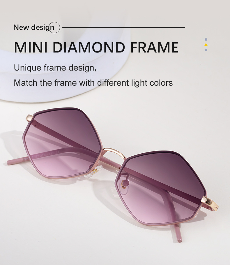 Women's Fashion Polygon Sunglasses - Premium Geometric UV400 Driving Eyewear Details and Specifications