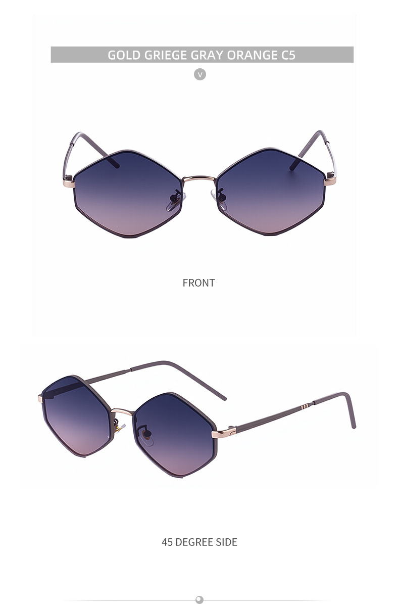 Women's Fashion Polygon Sunglasses - Premium Geometric UV400 Driving Eyewear Details and Specifications