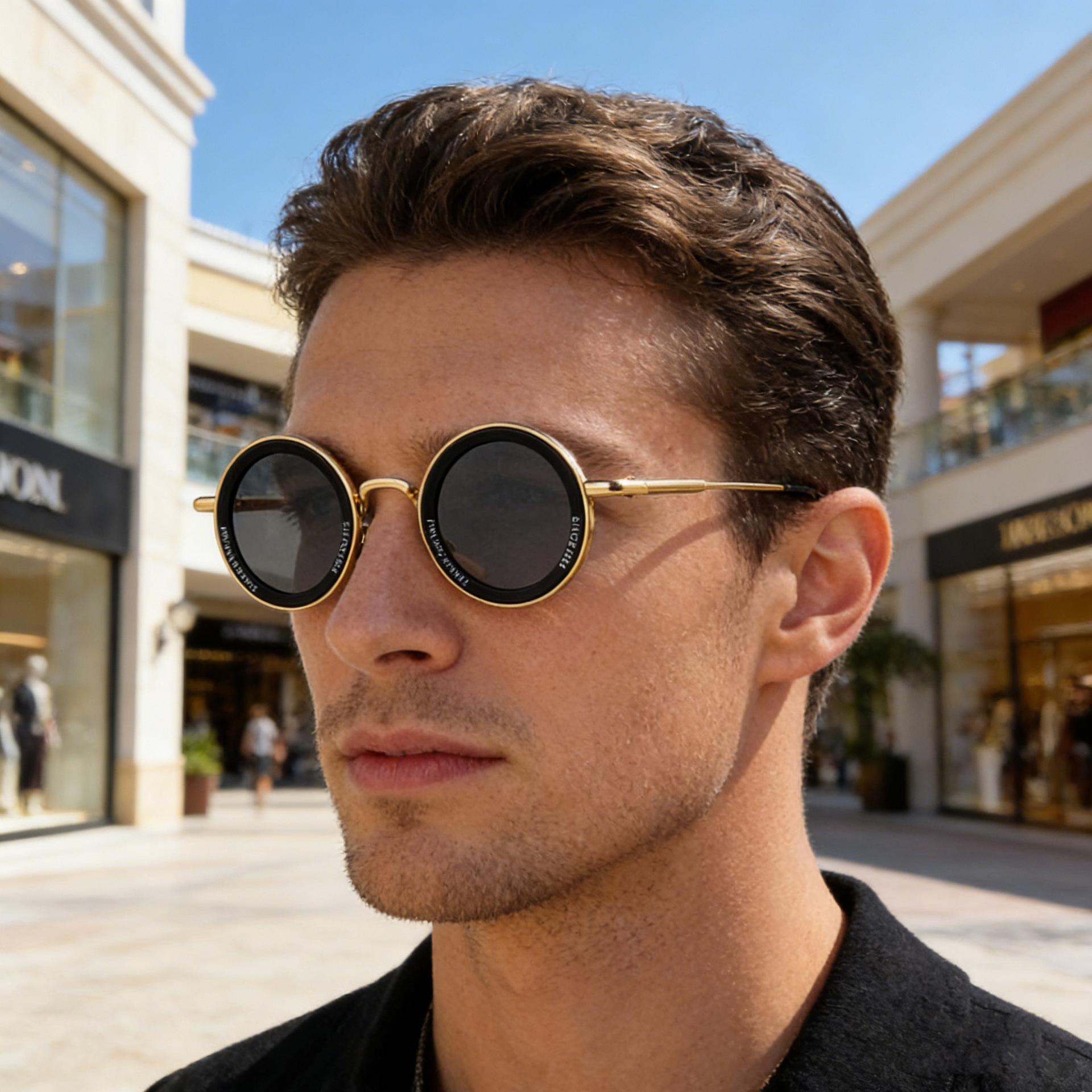 Unisex Fashion Round Sunglasses - Retro Unique UV400 Sun Glasses Wholesale Custom Eyewear