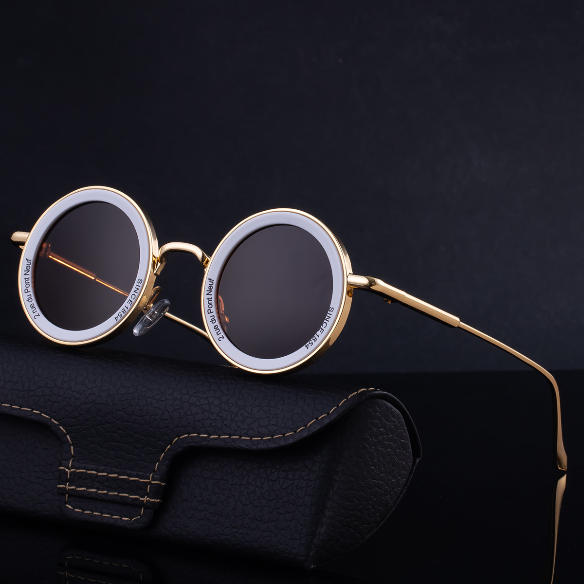 Unisex Fashion Round Sunglasses - Retro Unique UV400 Sun Glasses Wholesale Custom Eyewear