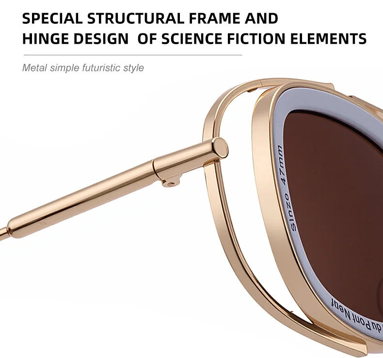 Black PC Men's High-End Oval Sunglasses - Vintage Luxury Driving UV400 Eyewear - Details 7