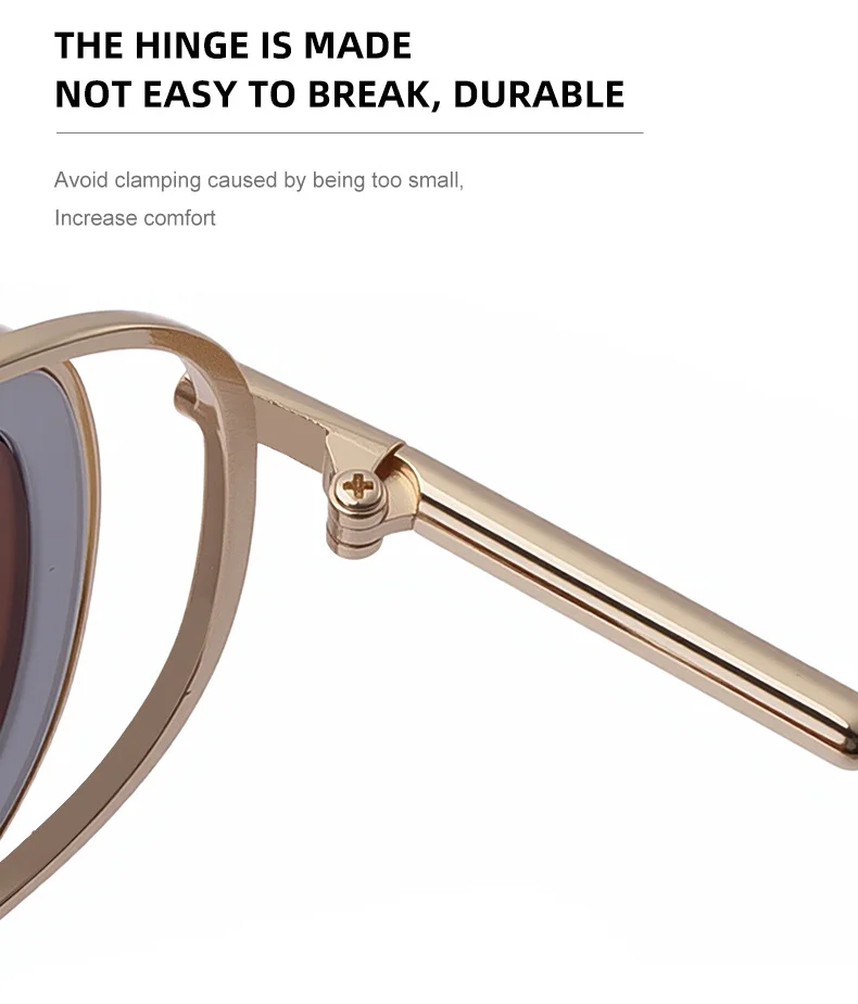 Black PC Men's High-End Oval Sunglasses - Vintage Luxury Driving UV400 Eyewear - Details 9