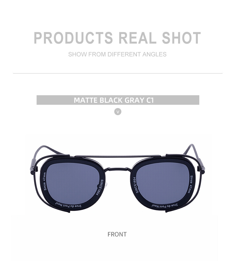 Men's High-End Oval Sunglasses - Vintage Luxury Driving UV400 Eyewear Details and Specifications