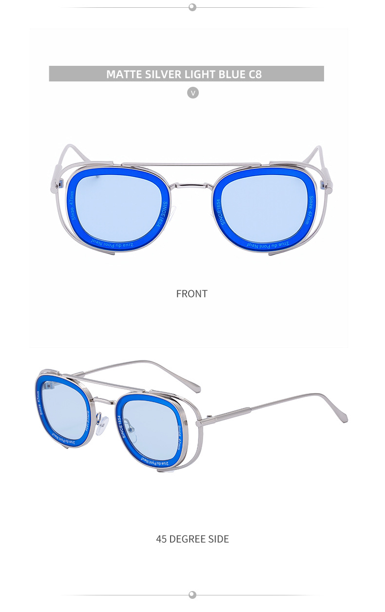 Men's High-End Oval Sunglasses - Vintage Luxury Driving UV400 Eyewear Details and Specifications