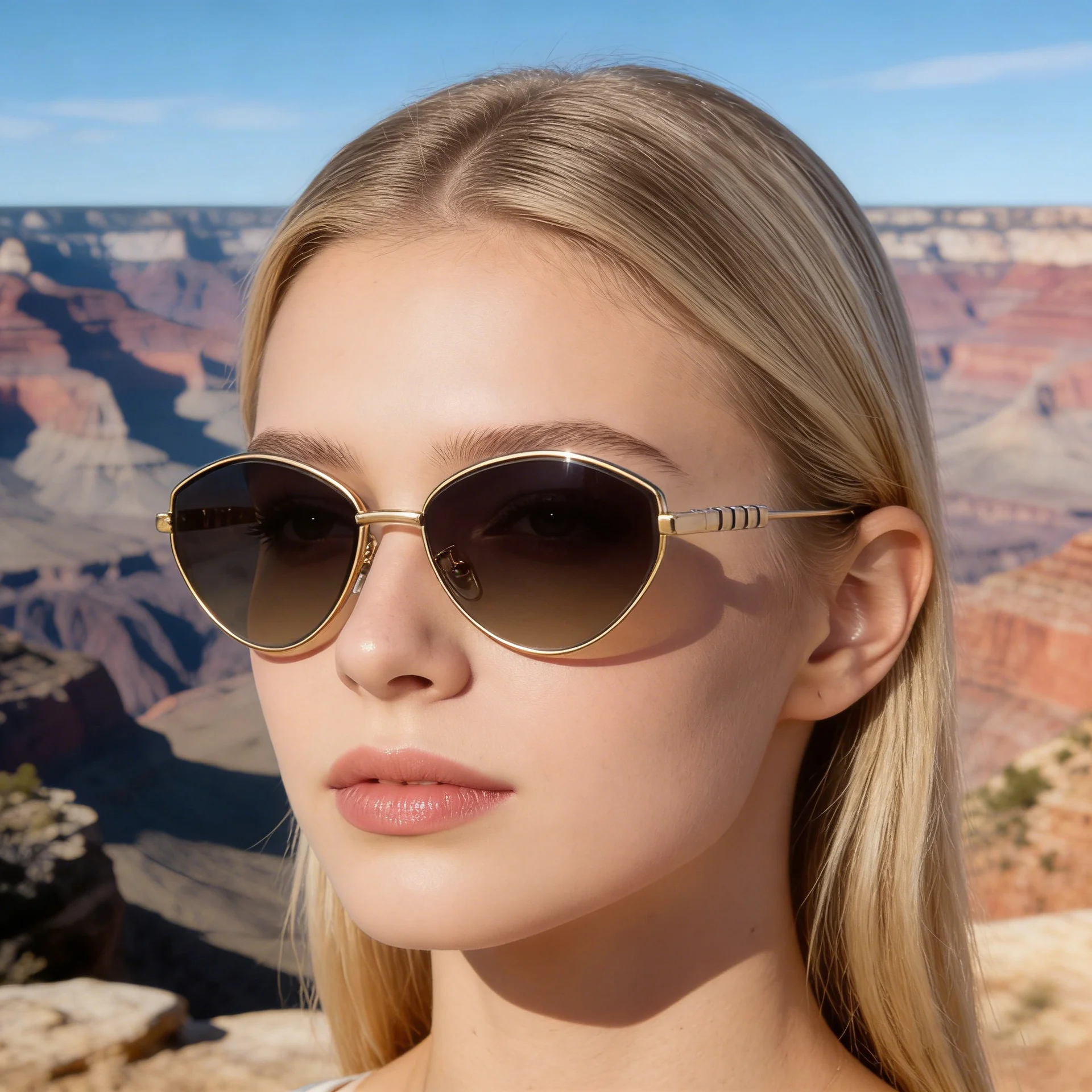 Black Metal Women's Fashion Cat Eye Sunglasses - Trendy Street Style UV400 Outdoor Shades - Details 1