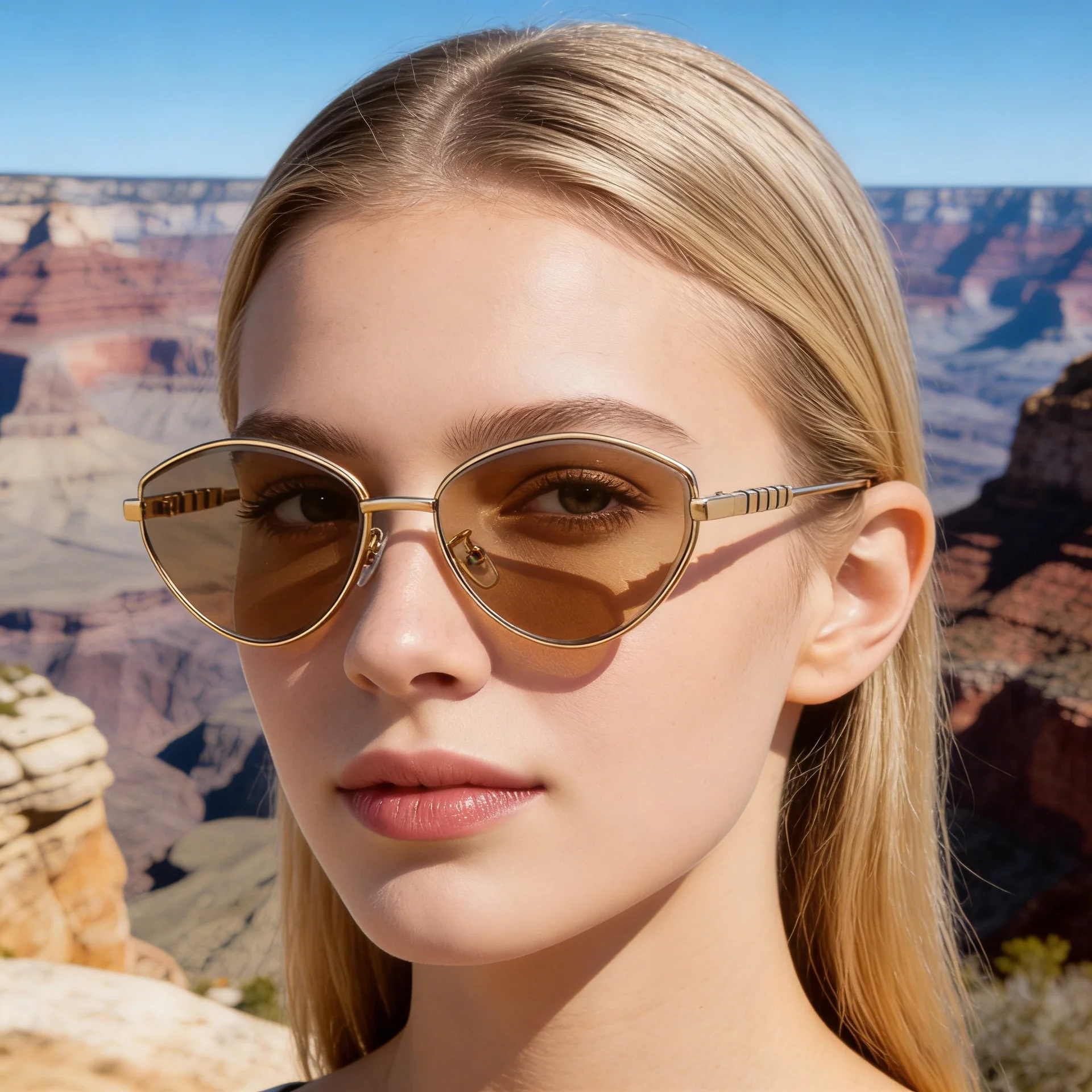 Black Metal Women's Fashion Cat Eye Sunglasses - Trendy Street Style UV400 Outdoor Shades - Details 4
