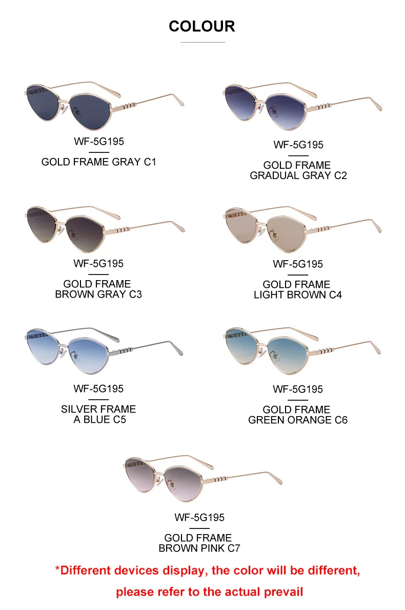 Black Metal Women's Fashion Cat Eye Sunglasses - Trendy Street Style UV400 Outdoor Shades - Details 14