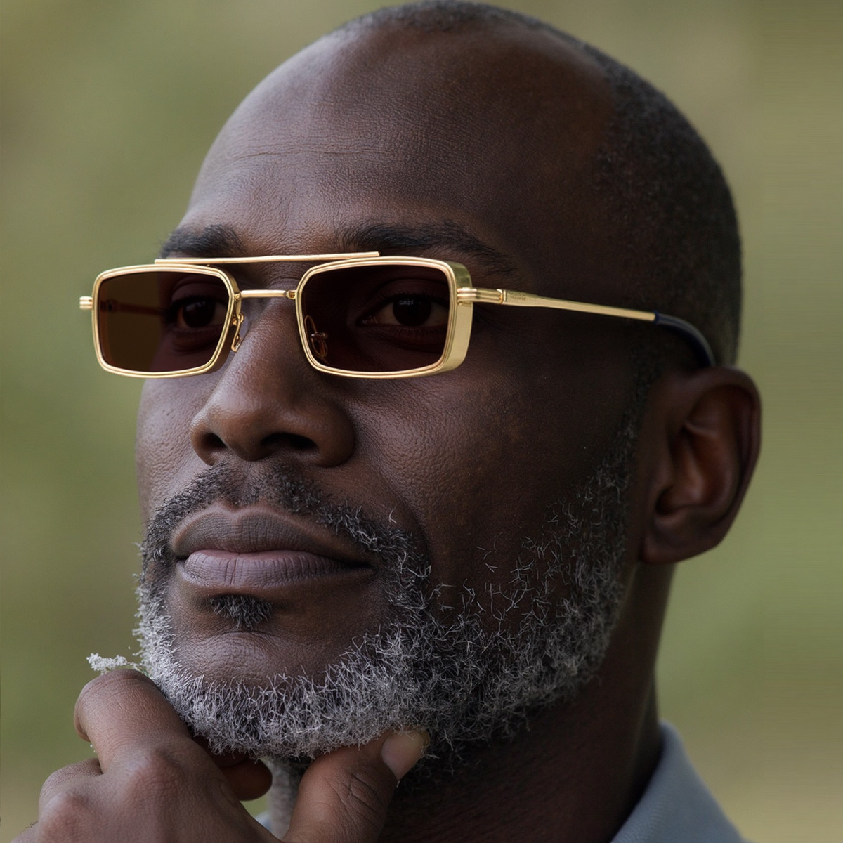 Black Metal Men's Metal Square Sunglasses - Premium UV400 Fashion Sun Glasses - View 1