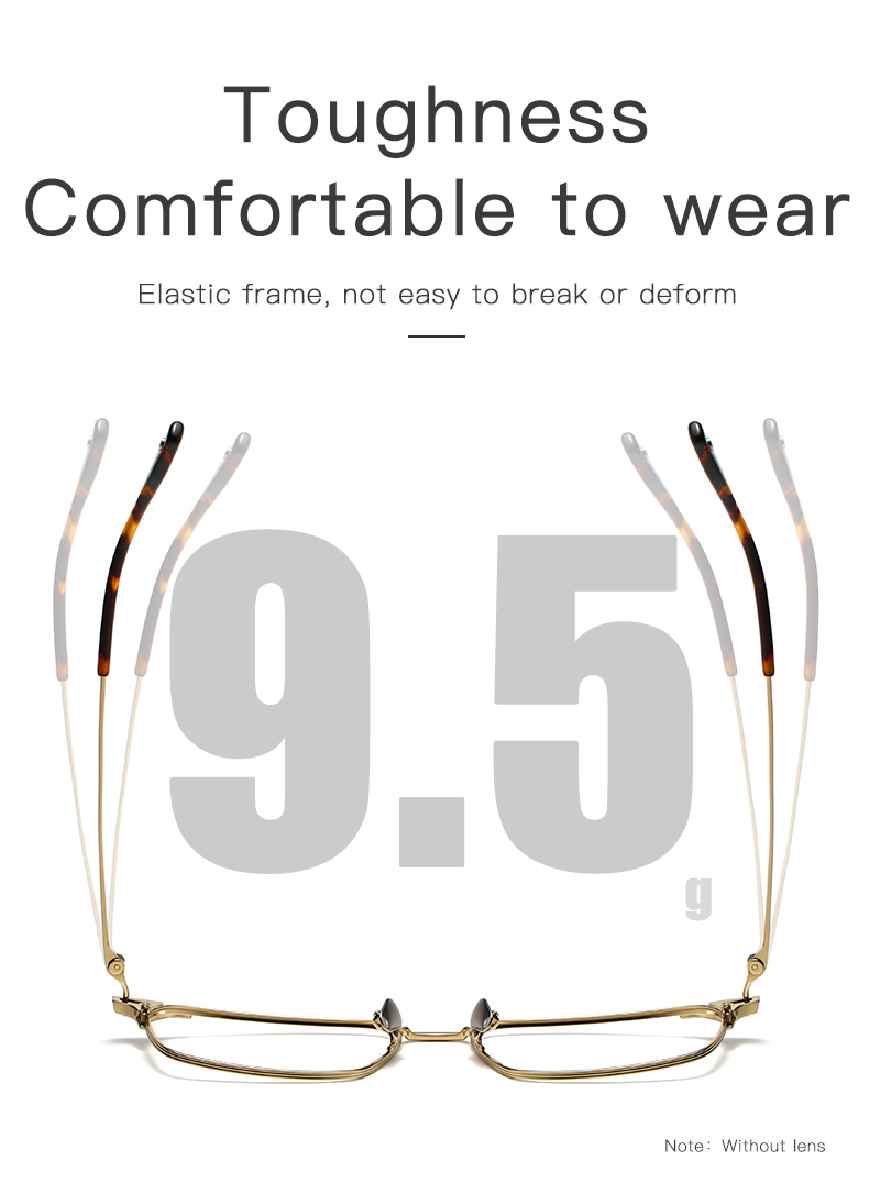 Titanium Pure Titanium Glasses Frame Men Retro Glasses Ultra Light - Details 4