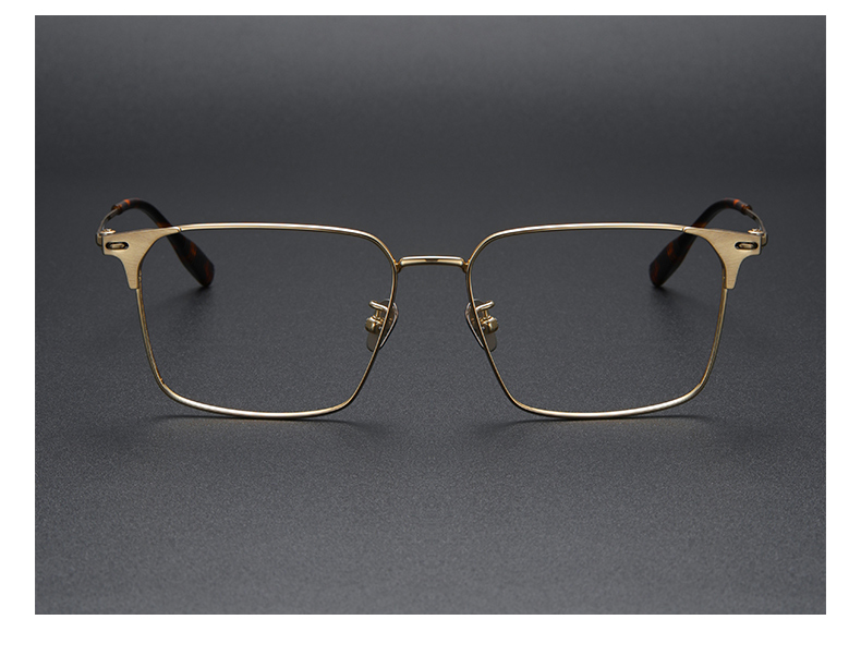 Titanium Pure Titanium Glasses Frame Men Retro Glasses Ultra Light - Details 11