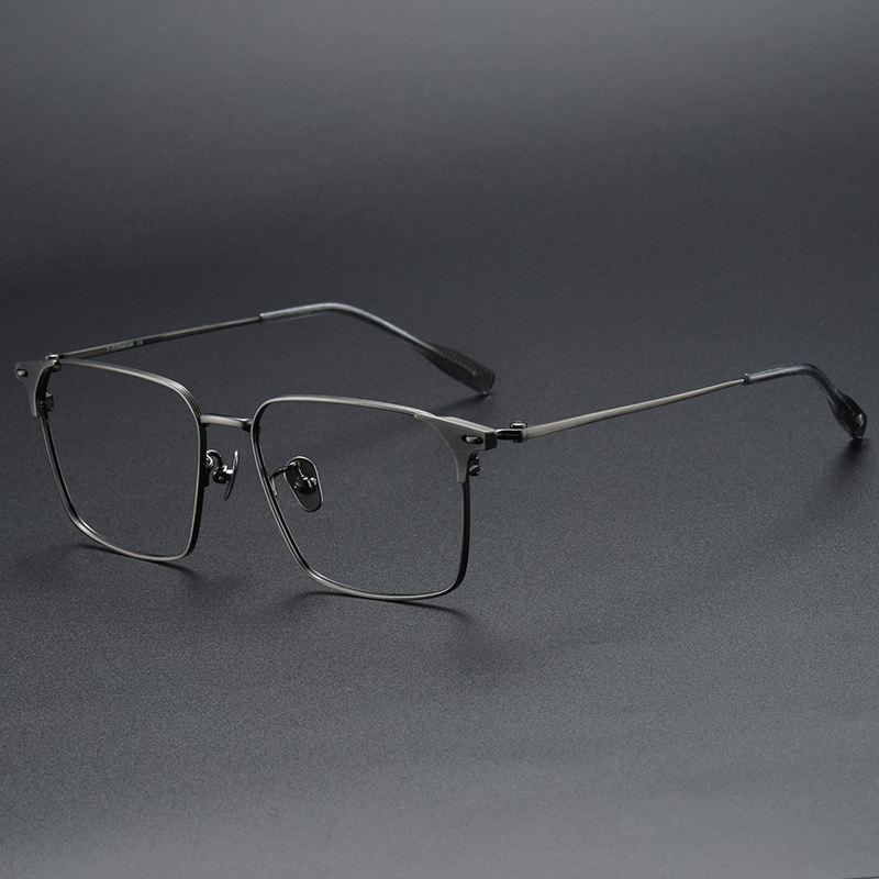Titanium Pure Titanium Glasses Frame Men Retro Glasses Ultra Light - View 2