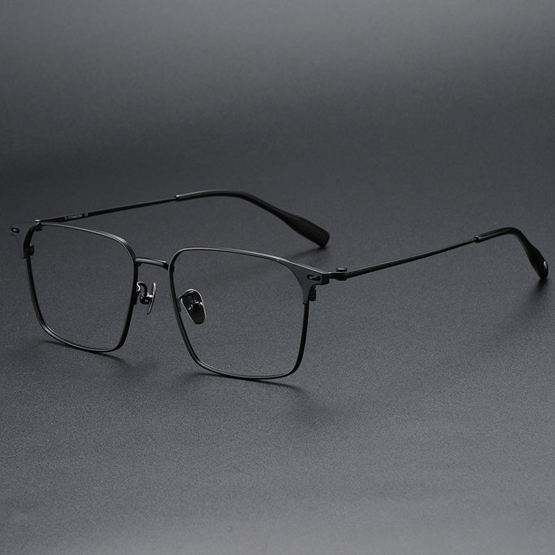 Titanium Pure Titanium Glasses Frame Men Retro Glasses Ultra Light - View 3
