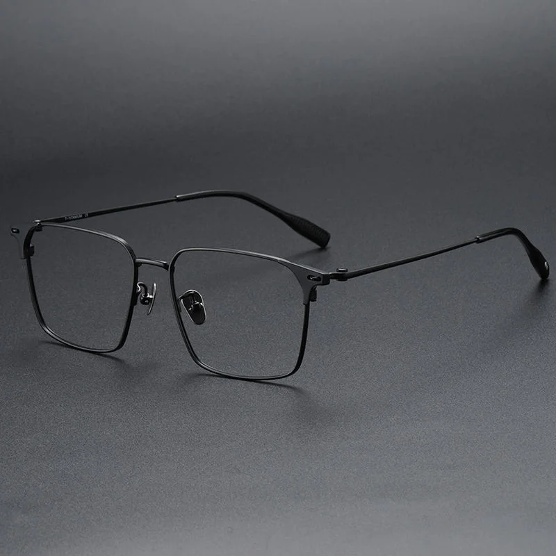 Titanium Pure Titanium Glasses Frame Men Retro Glasses Ultra Light - View 3