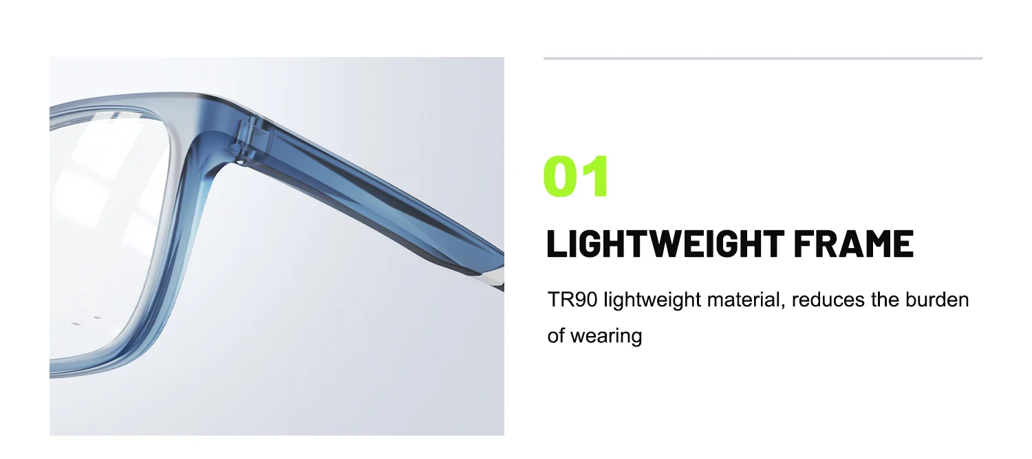  TR90 Custom High Quality Flexile TR90 Eye Spectacle Frame Wholesale New Arrivals Sports Optical Eyewear Glasses for Men Women - Details 4