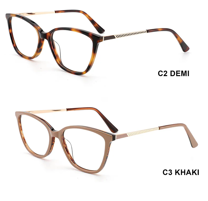  TR-90 Cat Eye Luxury Computer Eyeglasses with TR Frames Fashionable Solid Pattern Women's Glasses for All Face Sizes - Details 2