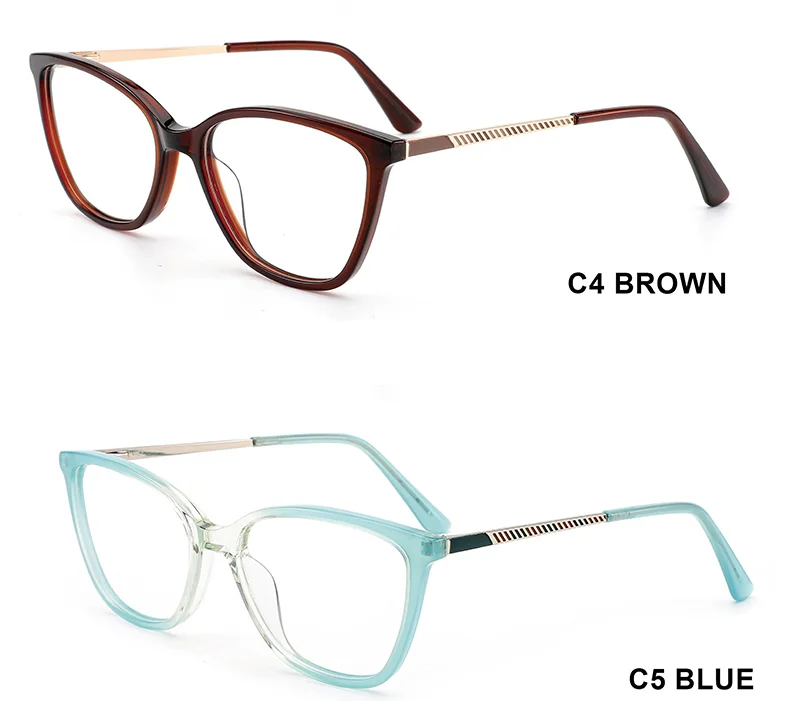  TR-90 Cat Eye Luxury Computer Eyeglasses with TR Frames Fashionable Solid Pattern Women's Glasses for All Face Sizes - Details 3