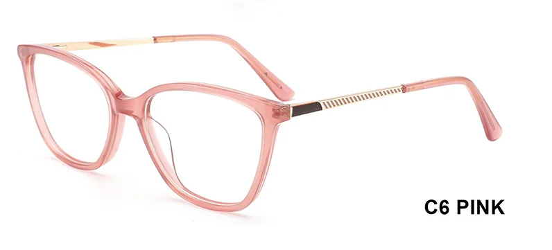  TR-90 Cat Eye Luxury Computer Eyeglasses with TR Frames Fashionable Solid Pattern Women's Glasses for All Face Sizes - Details 4