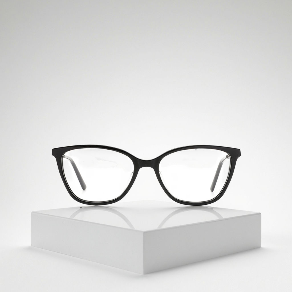 Cat Eye Luxury Computer Eyeglasses with TR Frames Fashionable Solid Pattern Women's Glasses for All Face Sizes