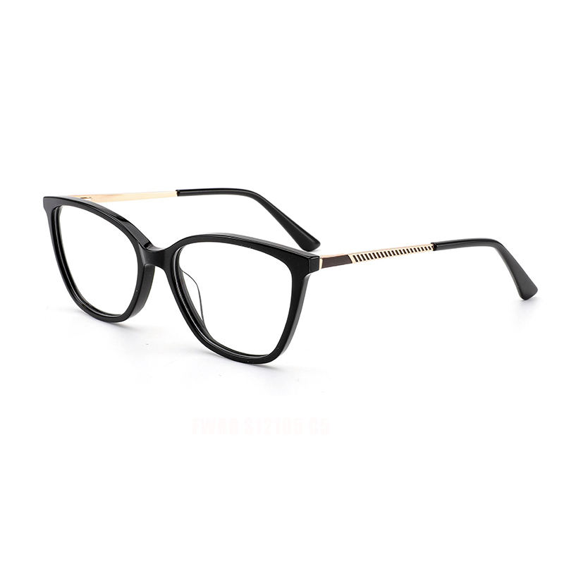 TR-90 Cat Eye Luxury Computer Eyeglasses with TR Frames Fashionable Solid Pattern Women's Glasses for All Face Sizes - View 2