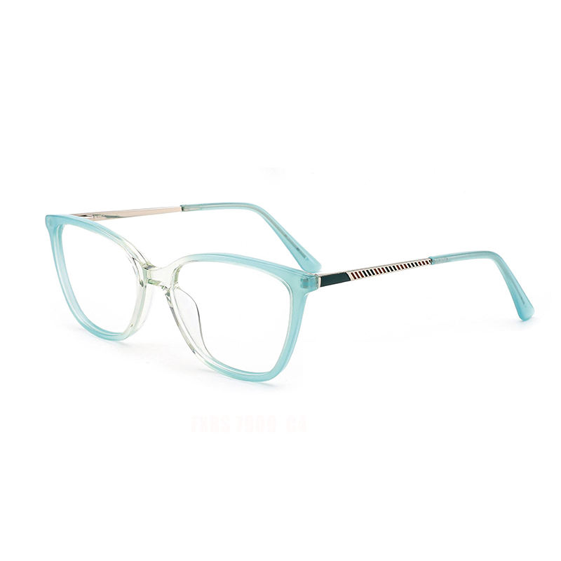 TR-90 Cat Eye Luxury Computer Eyeglasses with TR Frames Fashionable Solid Pattern Women's Glasses for All Face Sizes - View 6