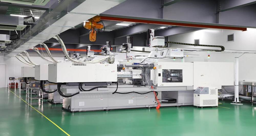Precision Injection Molding Line — Hermitin Optical Manufacturing Facility