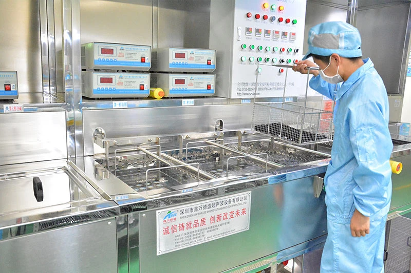 Multi-Stage Ultrasonic Cleaning Line — Hermitin Optical Manufacturing Facility